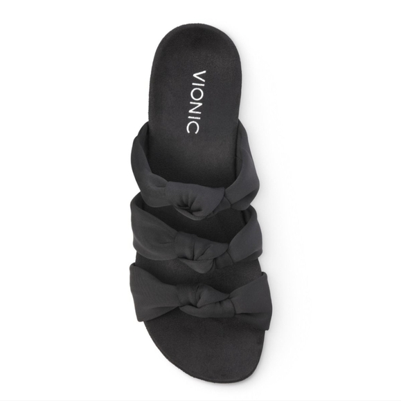 Vionic Rizzo Wedge Sandal Black Women's 9 - Picture 3 of 12